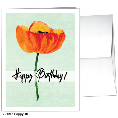 Poppy 10, Greeting Card (7213B)