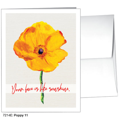 Poppy 11, Greeting Card (7214E)