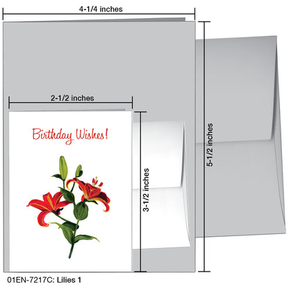 Lilies 1, Greeting Card (7217C)