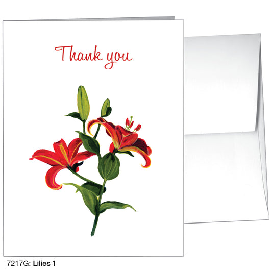 Lilies 1, Greeting Card (7217G)