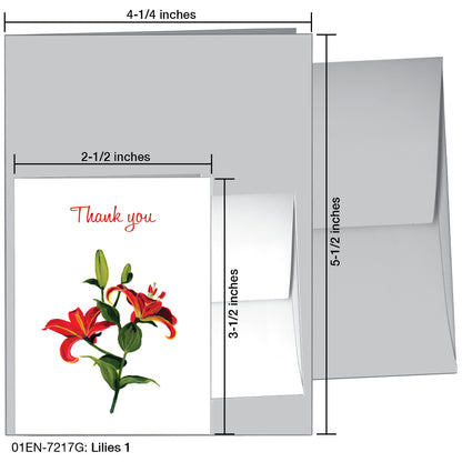 Lilies 1, Greeting Card (7217G)