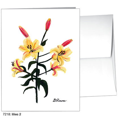 Lilies 2, Greeting Card (7218)