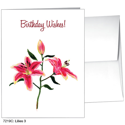 Lilies 3, Greeting Card (7219C)