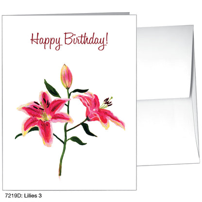 Lilies 3, Greeting Card (7219D)