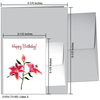 Lilies 3, Greeting Card (7219D)