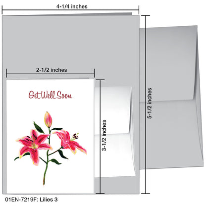 Lilies 3, Greeting Card (7219F)