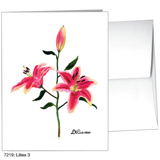 Lilies 3, Greeting Card (7219)