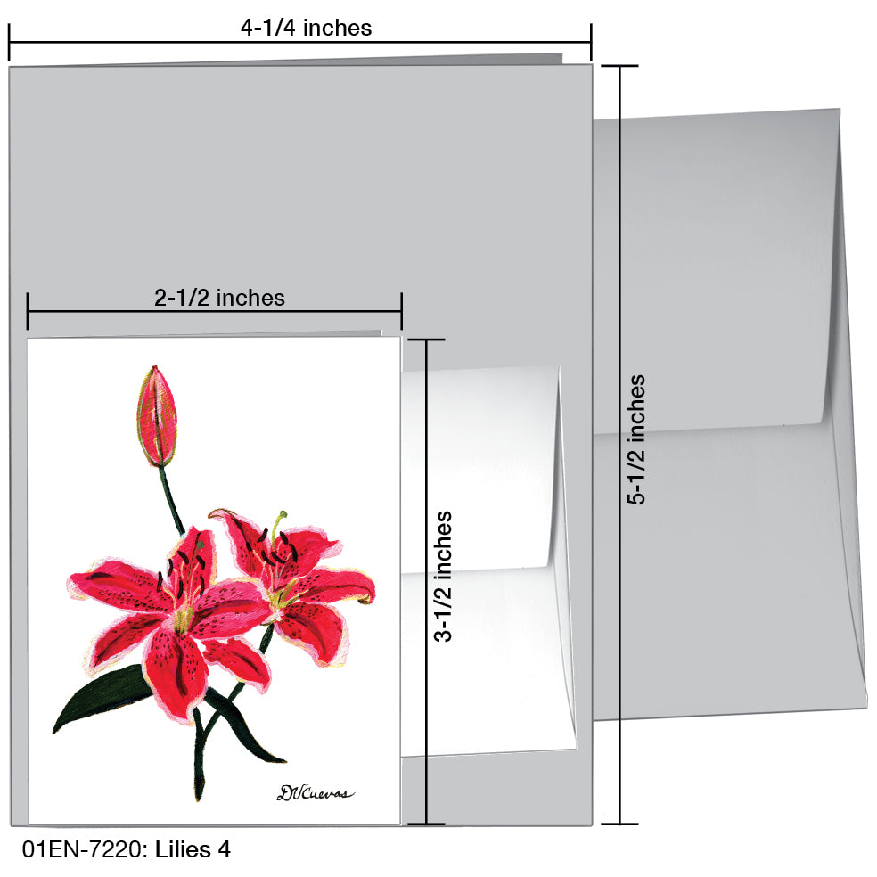 Lilies 4, Greeting Card (7220)