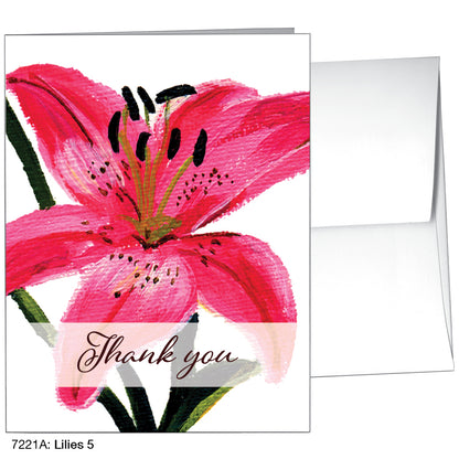 Lilies 5, Greeting Card (7221A)