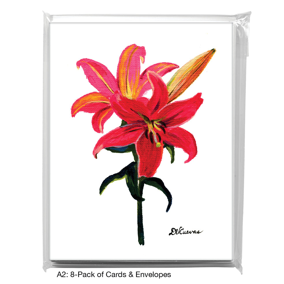 Lilies 6, Greeting Card (7222)