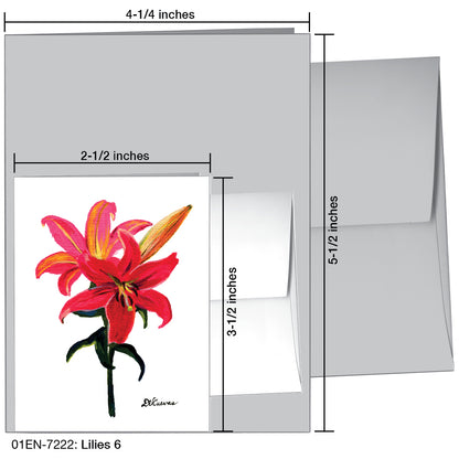 Lilies 6, Greeting Card (7222)