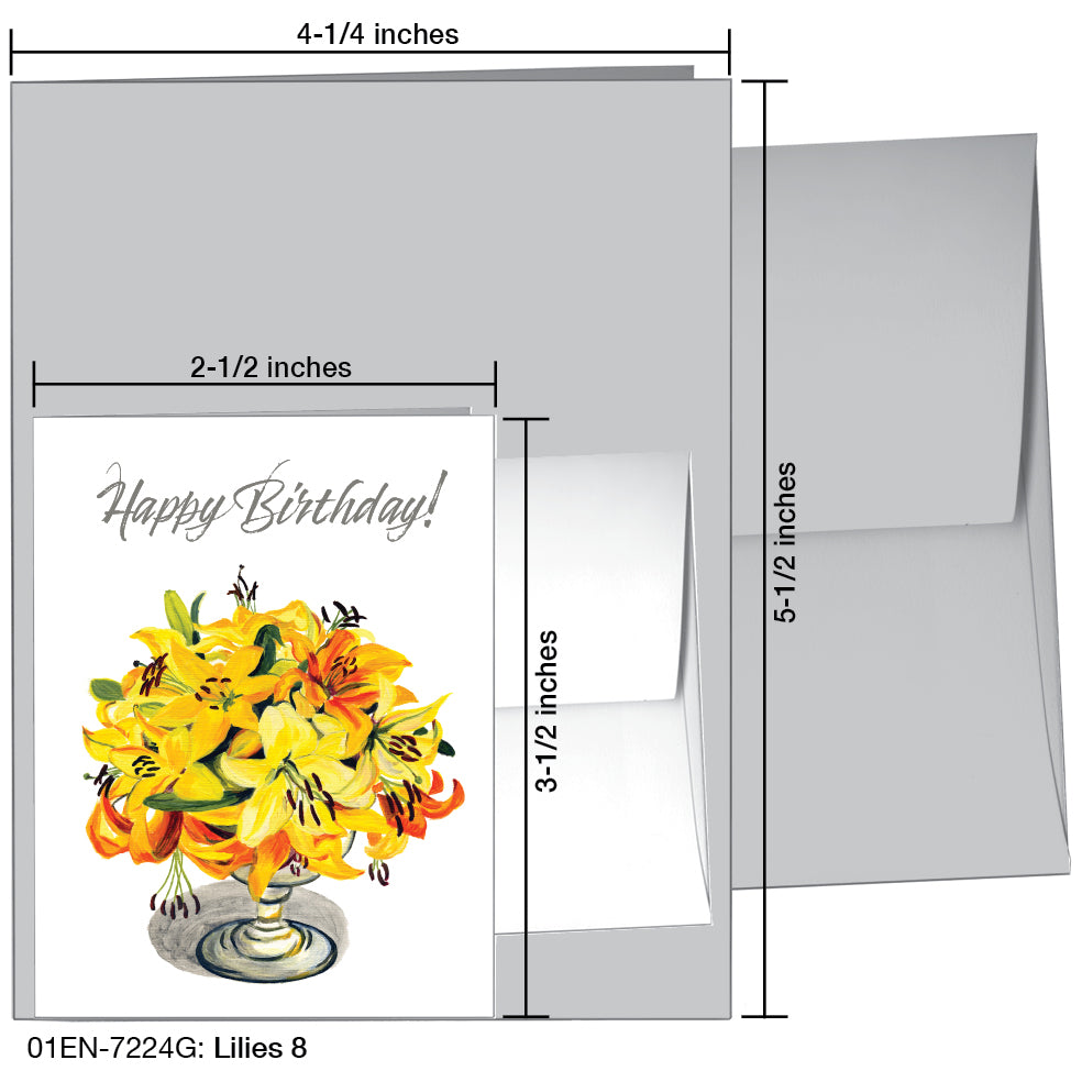 Lilies 8, Greeting Card (7224G)