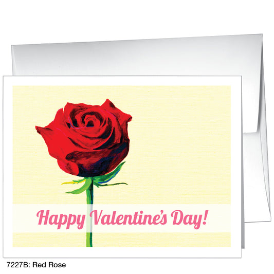 Red Rose, Greeting Card (7227B)