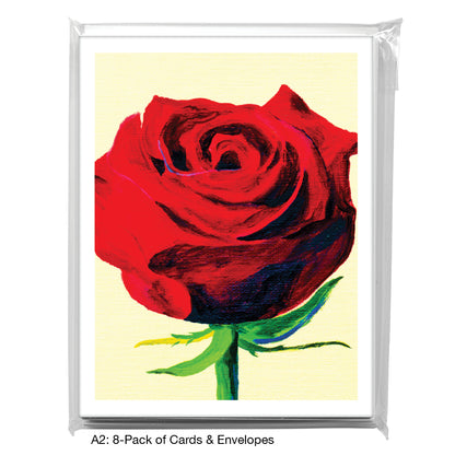 Red Rose, Greeting Card (7227C)