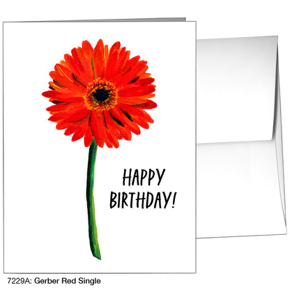 Gerber Red Single, Greeting Card (7229A)