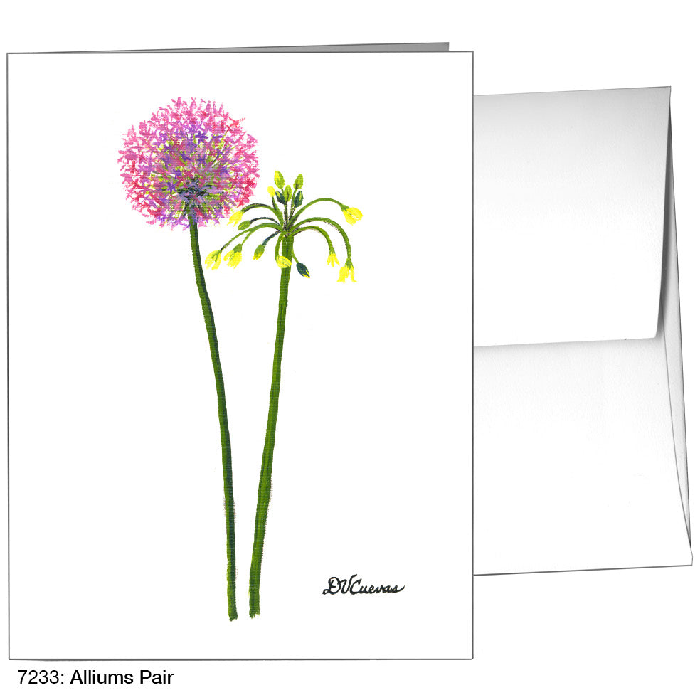 Alliums Pair, Greeting Card (7233)