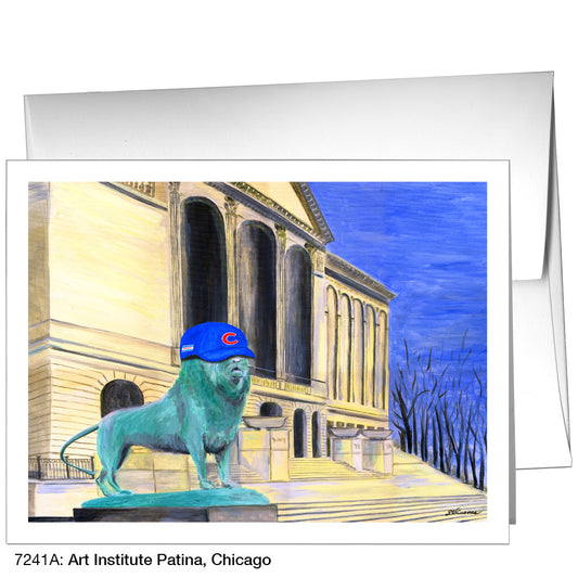 Art Institute Patina, Chicago, Greeting Card (7241A)