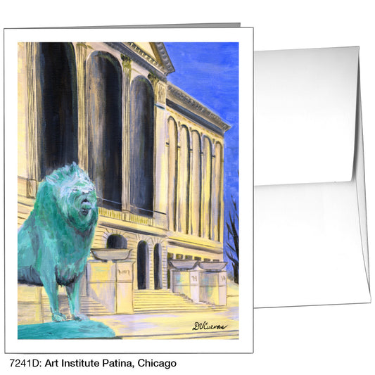 Art Institute Patina, Chicago, Greeting Card (7241D)