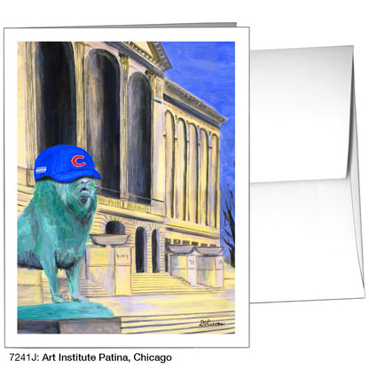 Art Institute Patina, Chicago, Greeting Card (7241J)
