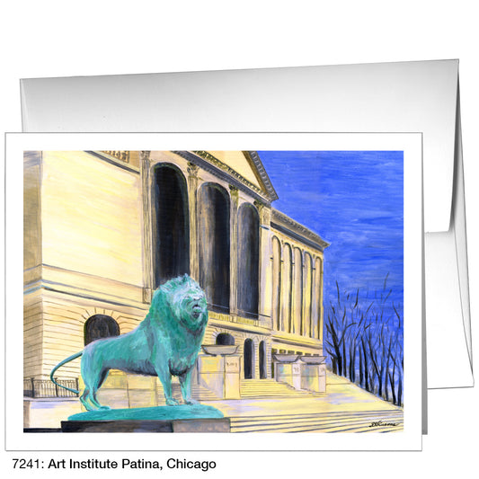 Art Institute Patina, Chicago, Greeting Card (7241)
