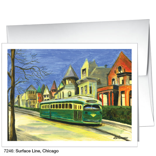 Surface Line, Chicago, Greeting Card (7246)