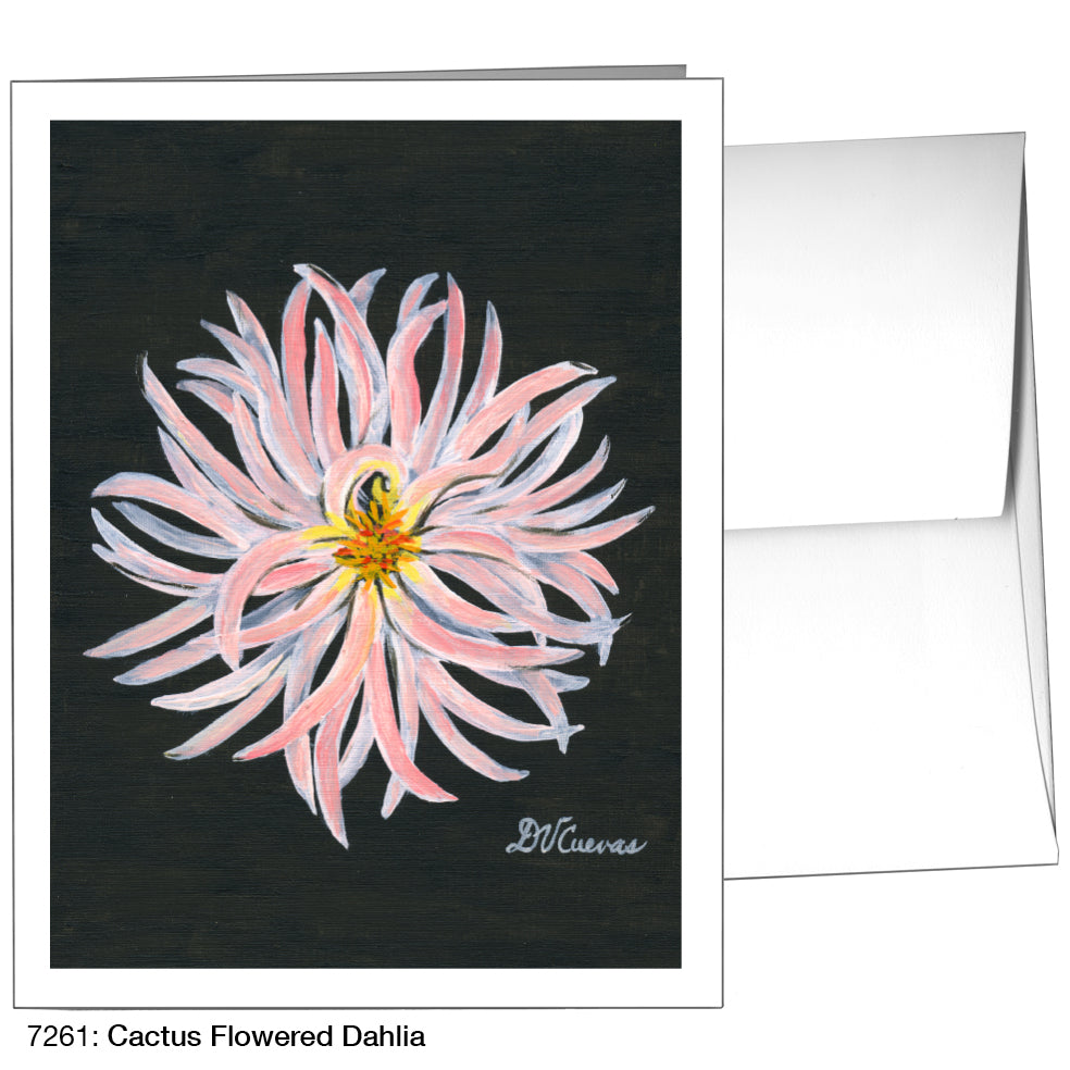 Cactus Flowered Dahlia, Greeting Card (7261)