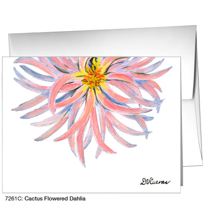 Cactus Flowered Dahlia, Greeting Card (7261C)