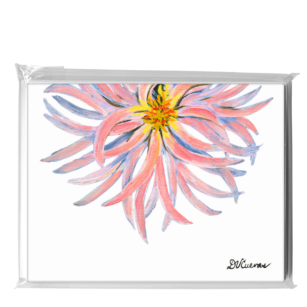 Cactus Flowered Dahlia, Greeting Card (7261C)