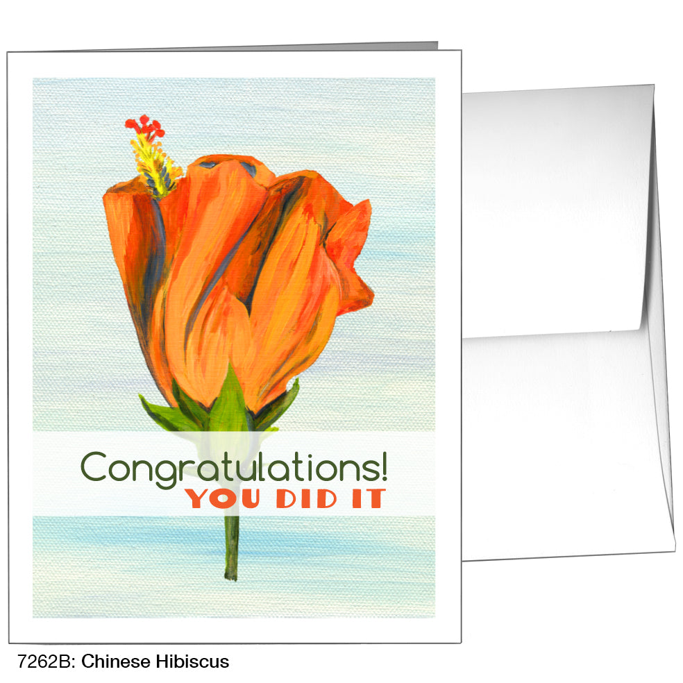 Chinese Hibiscus, Greeting Card (7262B)