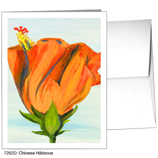 Chinese Hibiscus, Greeting Card (7262D)