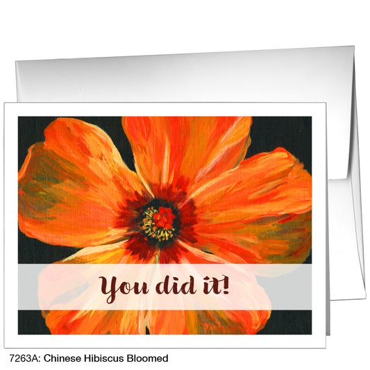 Chinese Hibiscus Bloomed, Greeting Card (7263A)