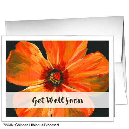 Chinese Hibiscus Bloomed, Greeting Card (7263K)