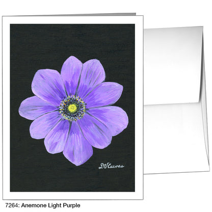 Anemone Light Purple, Greeting Card (7264)