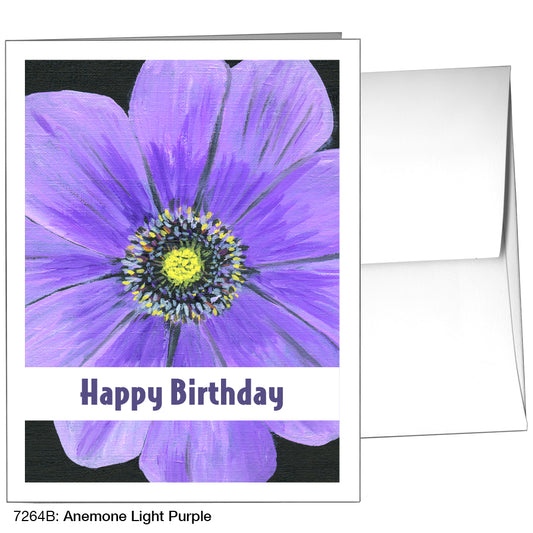 Anemone Light Purple, Greeting Card (7264B)