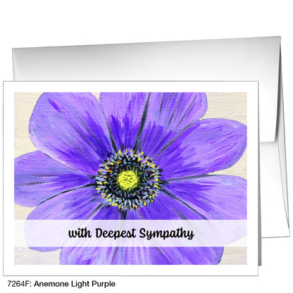 Anemone Light Purple, Greeting Card (7264F)