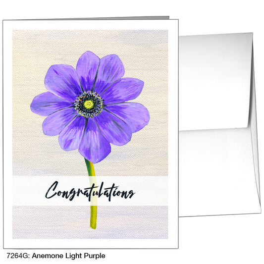 Anemone Light Purple, Greeting Card (7264G)