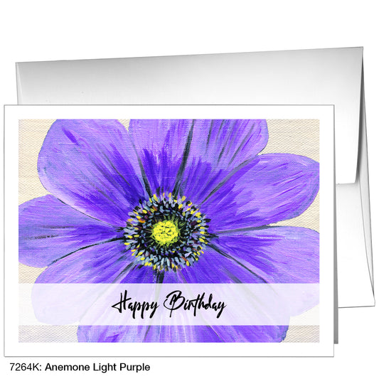 Anemone Light Purple, Greeting Card (7264K)