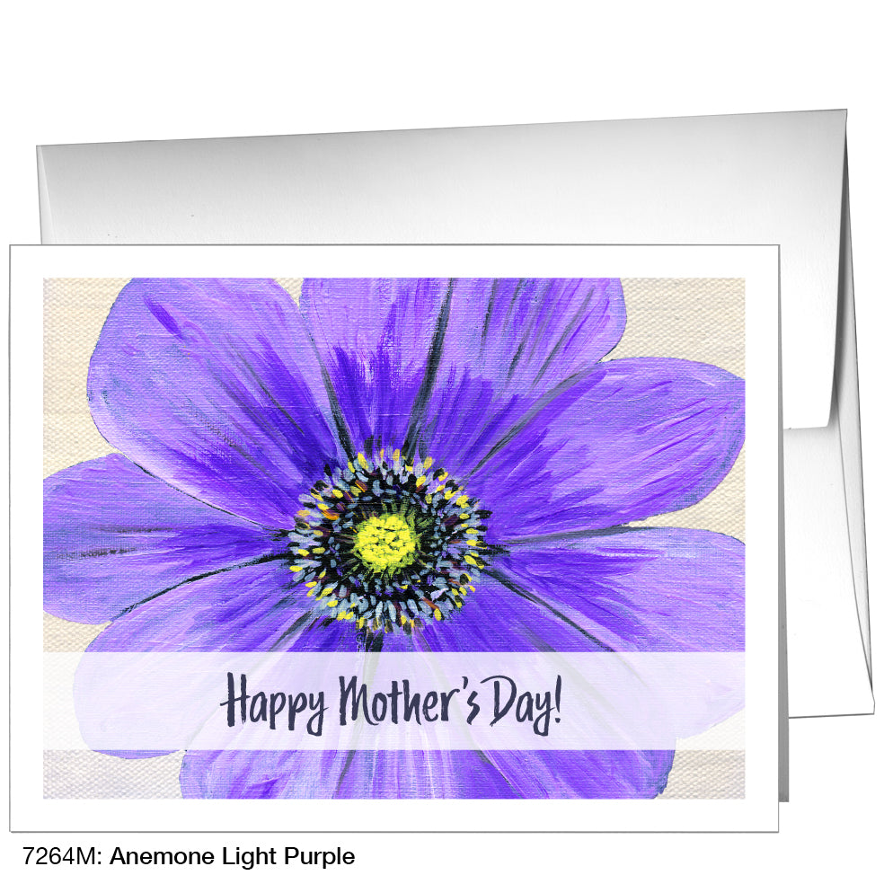 Anemone Light Purple, Greeting Card (7264M)