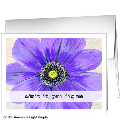 Anemone Light Purple, Greeting Card (7264V)