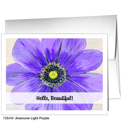 Anemone Light Purple, Greeting Card (7264W)