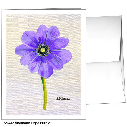 Anemone Light Purple, Greeting Card (7264X)