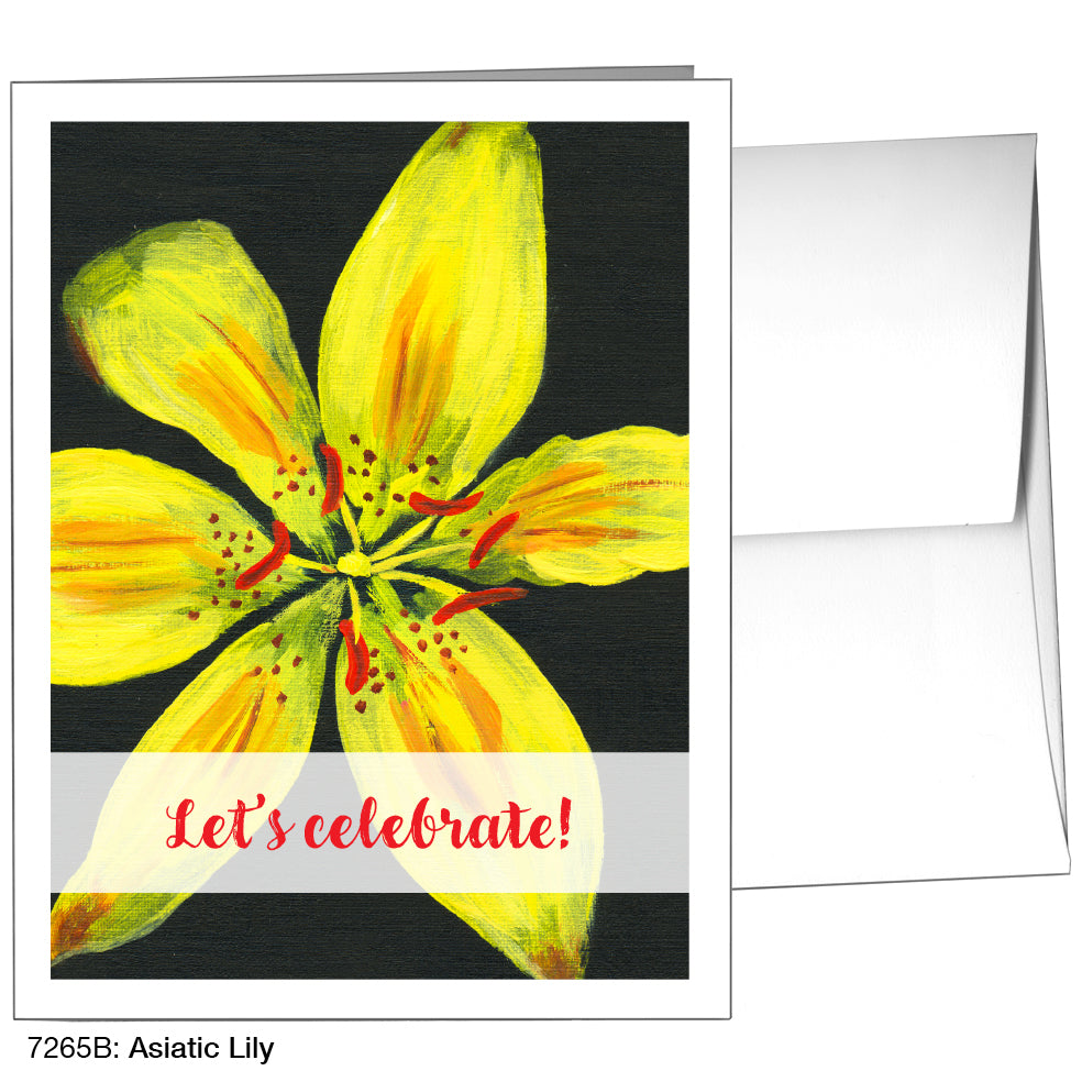 Asiatic Lily, Greeting Card (7265B)