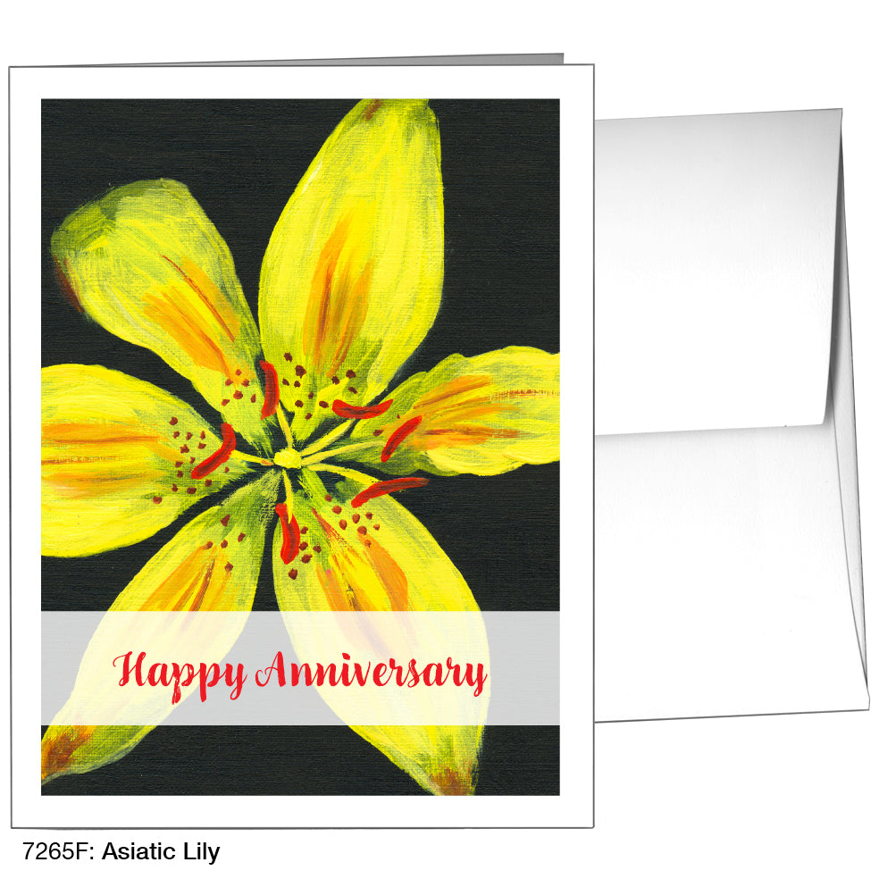 Asiatic Lily, Greeting Card (7265F)