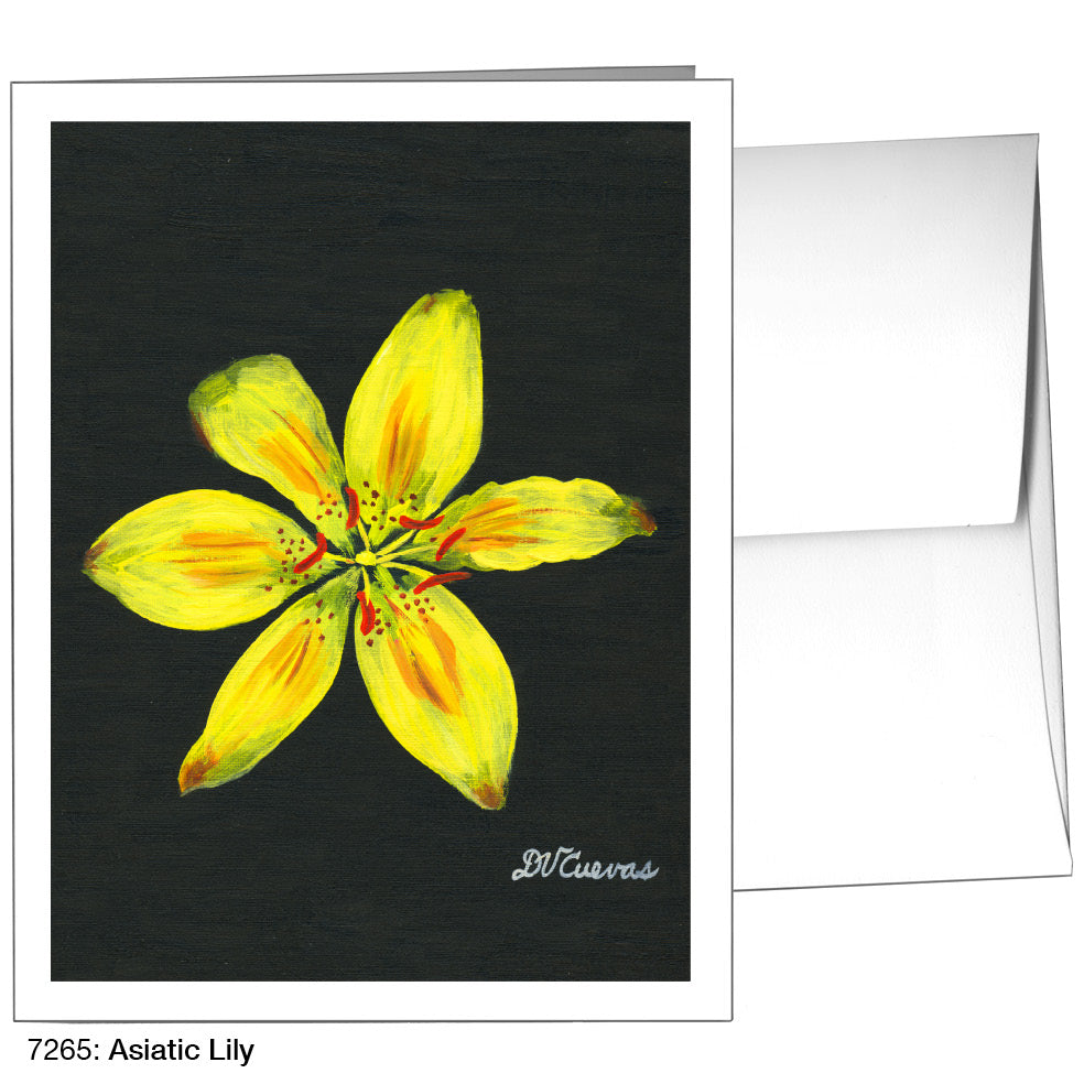 Asiatic Lily, Greeting Card (7265)