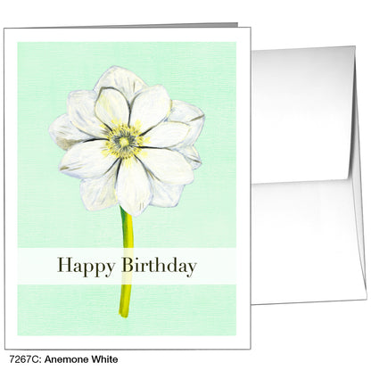 Anemone White, Greeting Card (7267C)