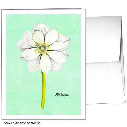 Anemone White, Greeting Card (7267D)