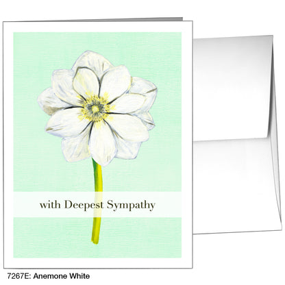 Anemone White, Greeting Card (7267E)