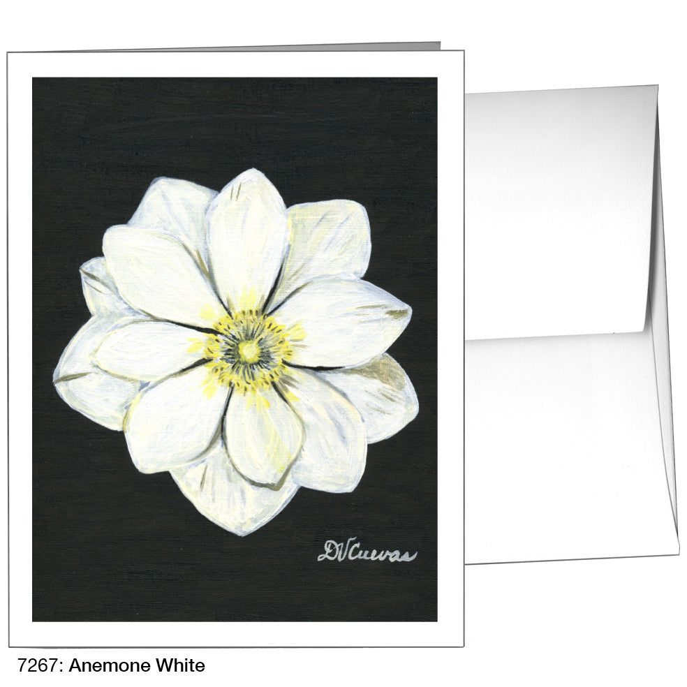Anemone White, Greeting Card (7267)