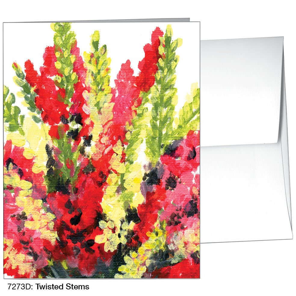 Twisted Stems, Greeting Card (7273D)