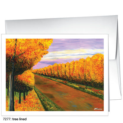 Tree Lined, Greeting Card (7277)